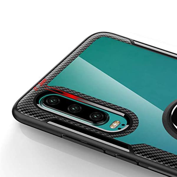 Huawei P30 - Smidigt Skal med Ringhållare