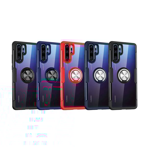 Praktiskt Stilsäkert LEMAN Skal med Ringhållare - Huawei P30 Pro