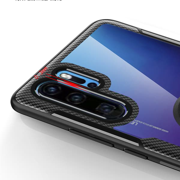 Praktiskt Stilsäkert LEMAN Skal med Ringhållare - Huawei P30 Pro