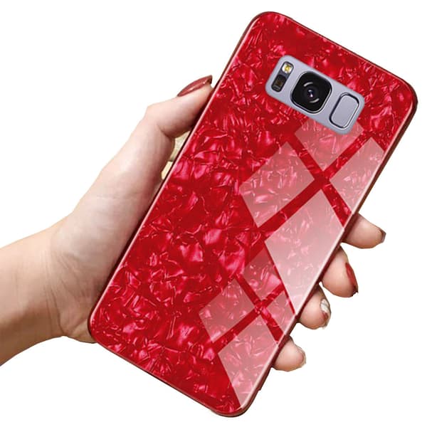 Samsung Galaxy S8+ - Stilsäkert Smidigt Skal i Marmor Design