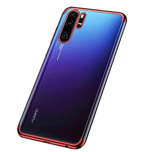 Huawei P30 Pro - Effektfullt Stötdämpande Silikonskal Röd