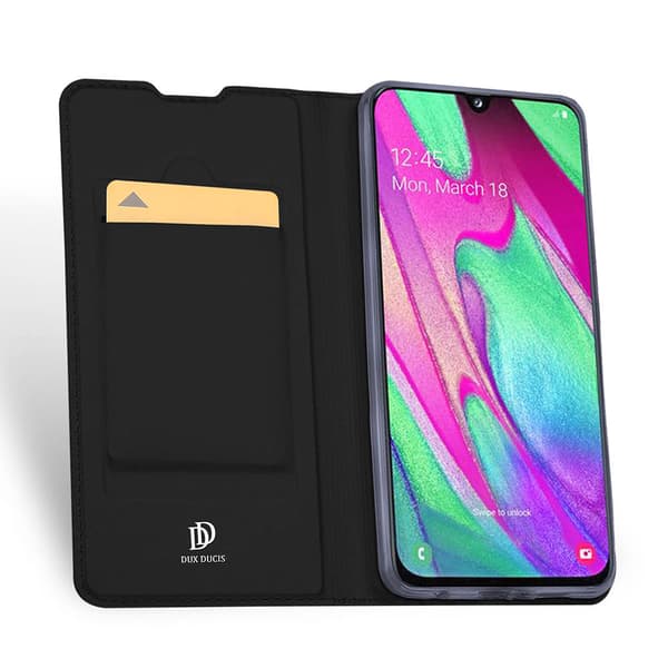 Samsung Galaxy A40 - Stötdämpande Slittåligt Plånboksfodral