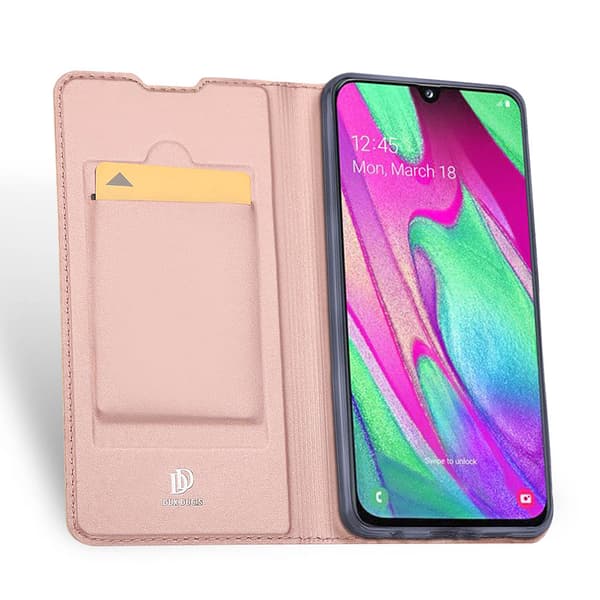 Samsung Galaxy A40 - Stötdämpande Slittåligt Plånboksfodral