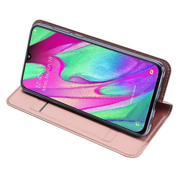 Stilsäkert Kraftfullt Plånboksfodral - Samsung Galaxy A40