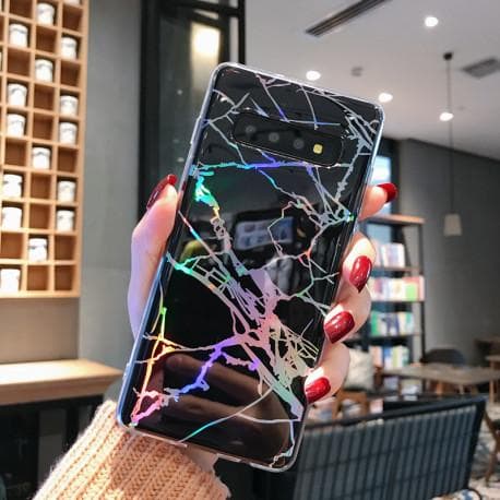 Samsung S10 Exclusive Støtdempende Marble Shell Lazr (SM-G973F)