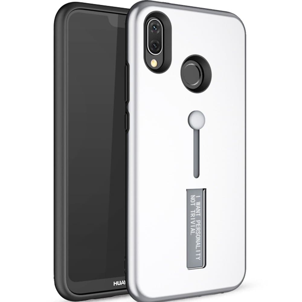 Huawei P20 Lite - Elegant Skyddande Skal med Silikonring