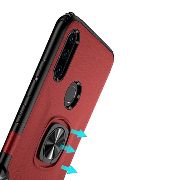Stötdämpande Smidigt Skal med Ringhållare - Huawei P30 Lite