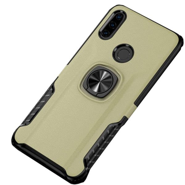 Stötdämpande Smidigt Skal med Ringhållare - Huawei P30 Lite