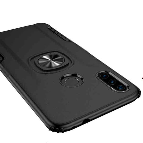 Huawei P30 Lite - Stilsäkert Robust Skal med Ringhållare LEMAN
