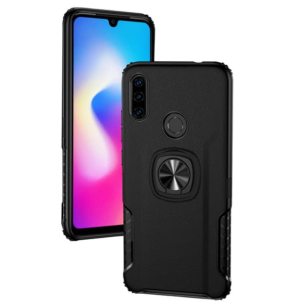 Huawei P30 Lite - Stilsäkert Robust Skal med Ringhållare LEMAN