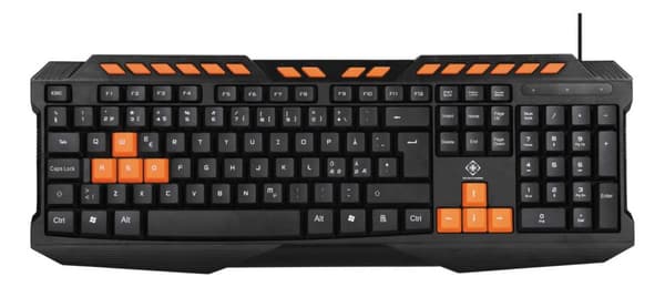 DELTACO GAMING tangentbord, anti-ghosting, USB, nordisk layout