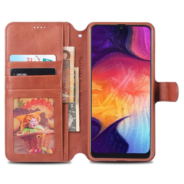 Samsung Galaxy A50 - Kraftfullt Stötdämpande Plånboksfodral