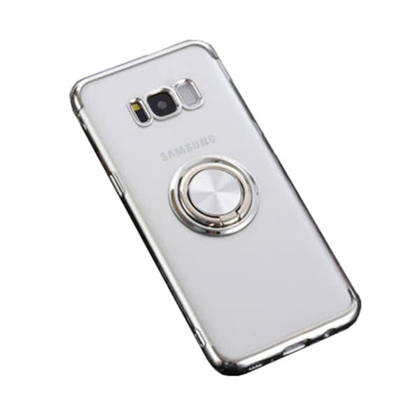 Samsung Galaxy S8 - Skyddande Silikonskal Ringhållare