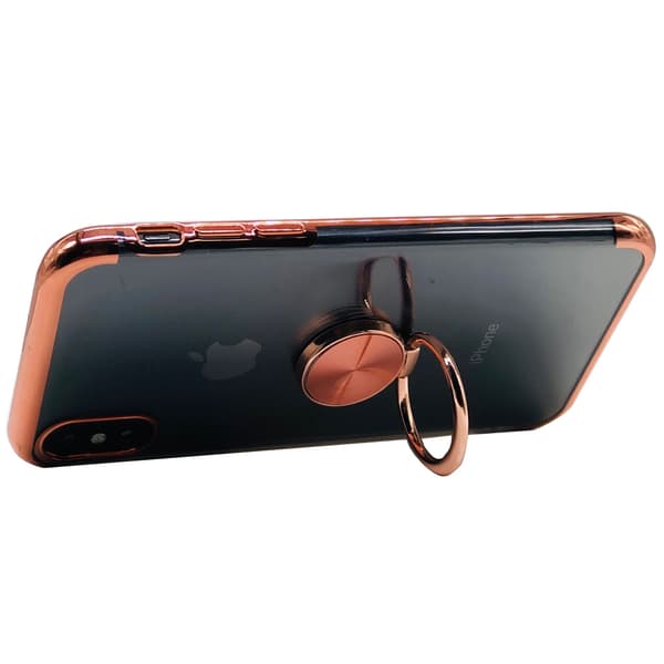 Exklusivt Silikonskal med Ringhållare - iPhone XS MAX