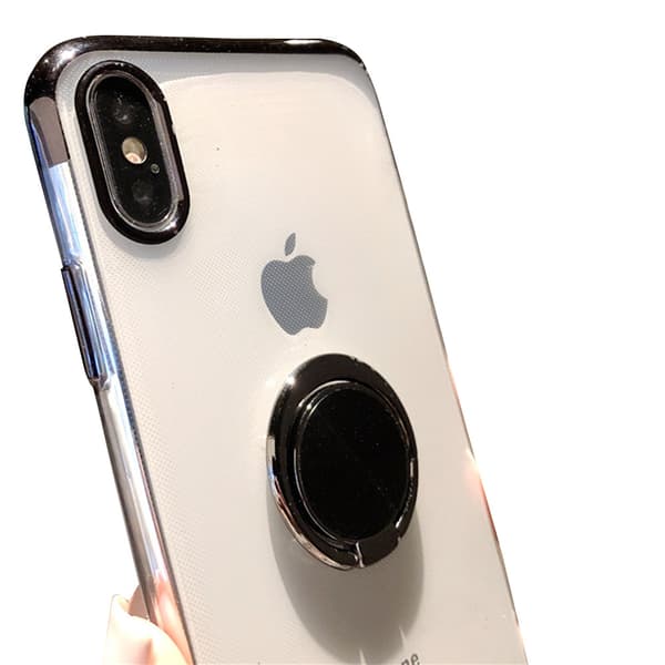 Exklusivt Silikonskal med Ringhållare - iPhone XS MAX