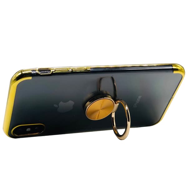 Exklusivt Silikonskal med Ringhållare - iPhone XS MAX