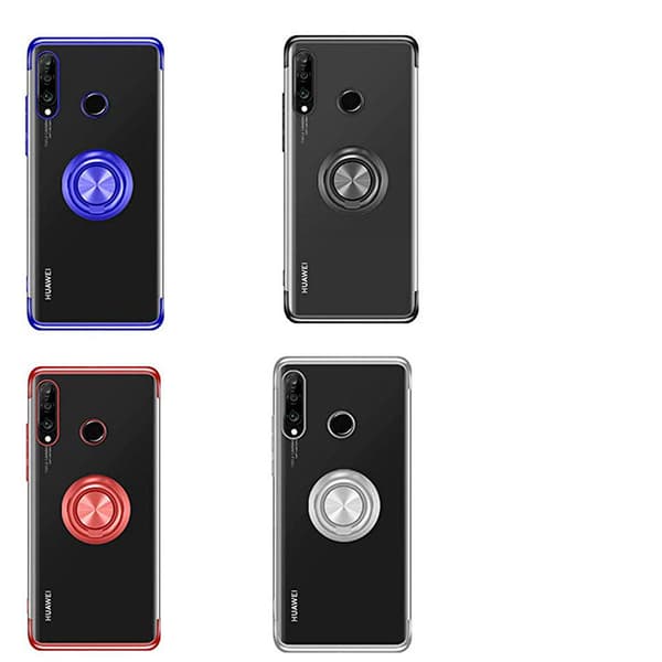Stilsäkert Silikonskal med Ringhållare FLOVEME - Huawei P30 Lite