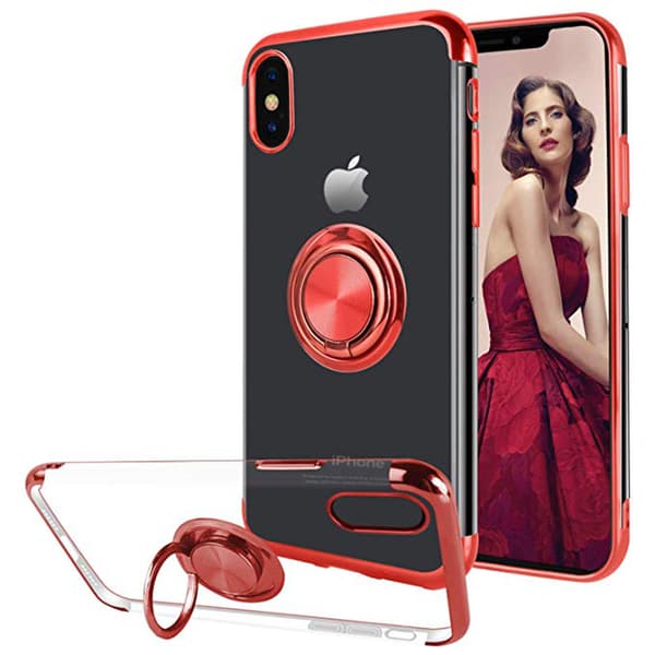 iPhone X/XS - FLOVEME Stilrent Skal med Ringhållare