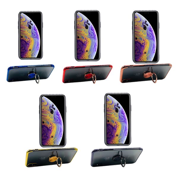 Exklusivt Silikonskal med Ringhållare (Floveme) - iPhone X/XS