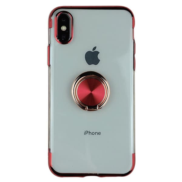 Exklusivt Silikonskal med Ringhållare (Floveme) - iPhone X/XS