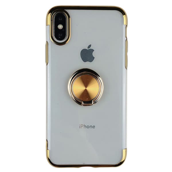 Exklusivt Silikonskal med Ringhållare (Floveme) - iPhone X/XS
