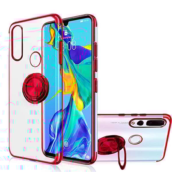 Huawei P30 Lite - Smidigt Silikonskal med Ringhållare