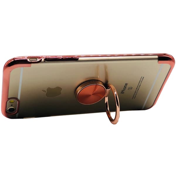 iPhone 6/6S Plus - Stötdämpande Silikonskal med Ringhållare