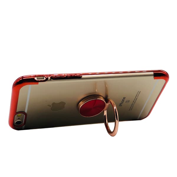 iPhone 6/6S Plus - Stötdämpande Silikonskal med Ringhållare
