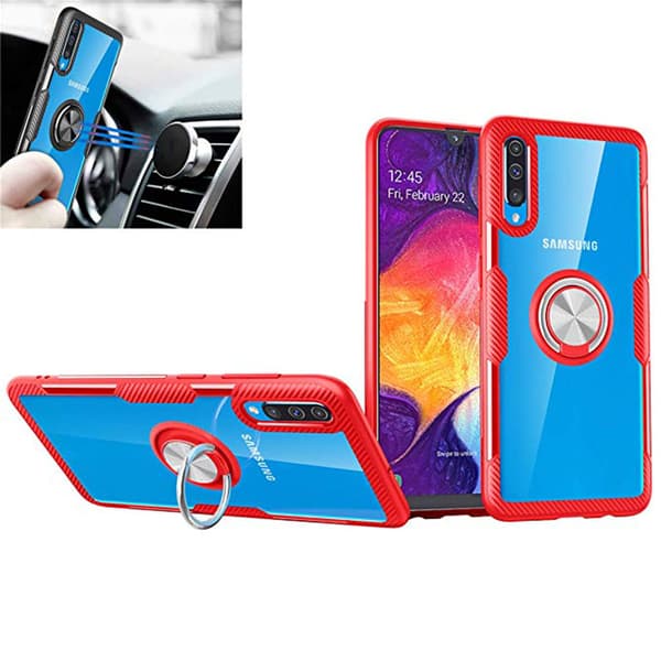 Samsung Galaxy A50 - Stilrent Skal med Ringhållare (LEMAN)