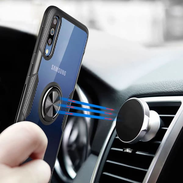 Samsung Galaxy A50 - Skyddande Skal med Ringhållare