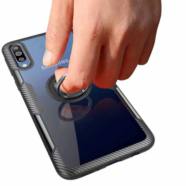 Samsung Galaxy A50 - Skyddande Skal med Ringhållare