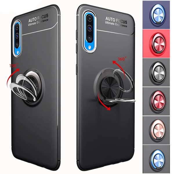 Stötdämpande Skal med Ringhållare - Samsung Galaxy A50