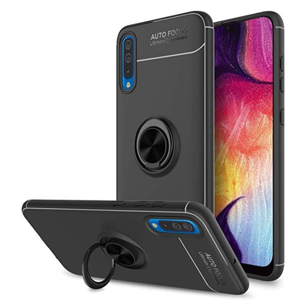 Stötdämpande Skal med Ringhållare - Samsung Galaxy A50