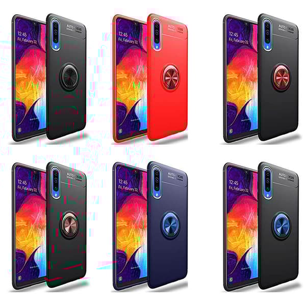 Stötdämpande Skal med Ringhållare - Samsung Galaxy A50