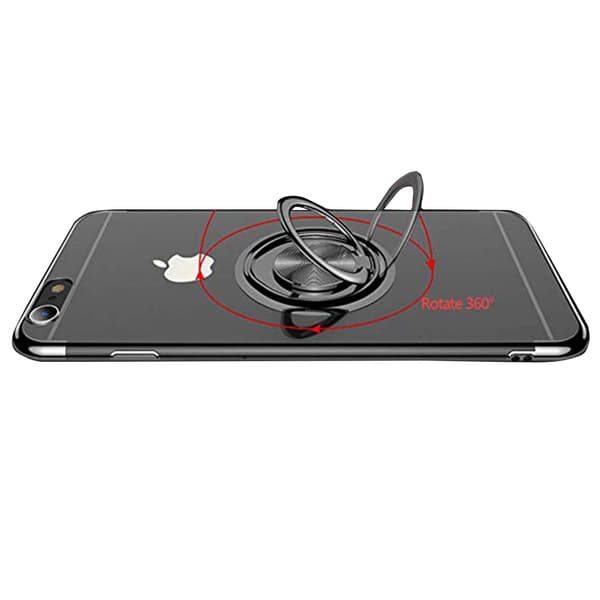 iPhone 6/6S - Praktiskt Silikonskal med Ringhållare (FLOVEME)
