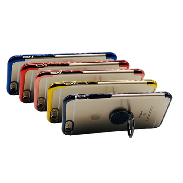 iPhone 6/6S - Praktiskt Silikonskal med Ringhållare (FLOVEME)