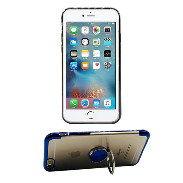 iPhone 6/6S - Praktiskt Silikonskal med Ringhållare (FLOVEME)