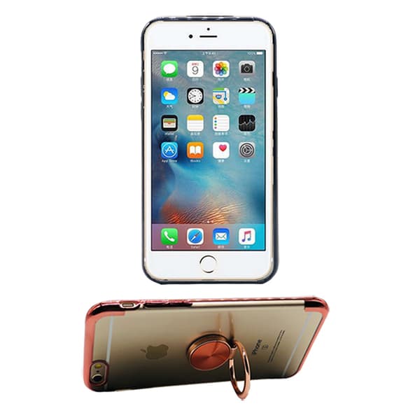 iPhone 6/6S - Praktiskt Silikonskal med Ringhållare (FLOVEME)