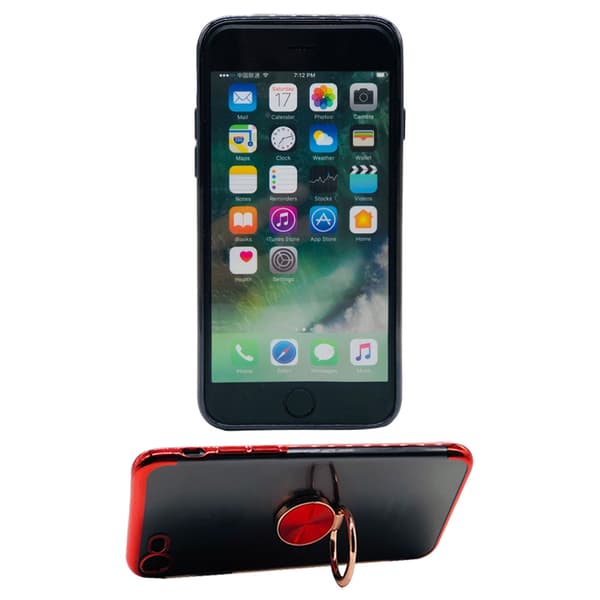 Praktiskt Silikonskal med Ringh�llare - iPhone 7