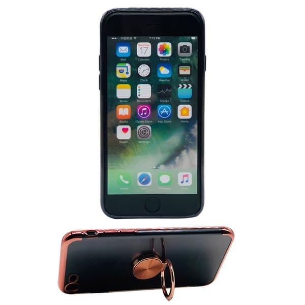 Praktiskt Silikonskal med Ringh�llare - iPhone 7