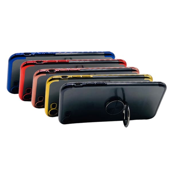 Elegant Skyddsskal i Silikon Ringh�llare - iPhone 8