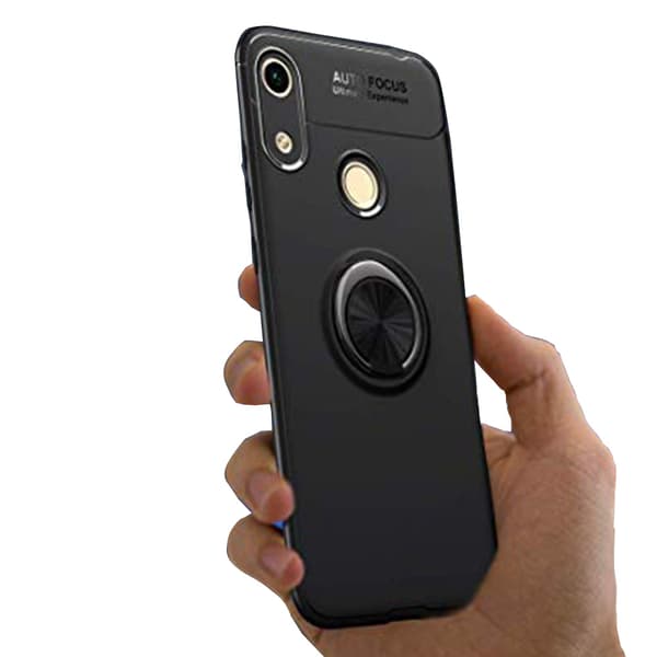 Huawei Y6 2019 - Skyddande Skal med Ringhållare