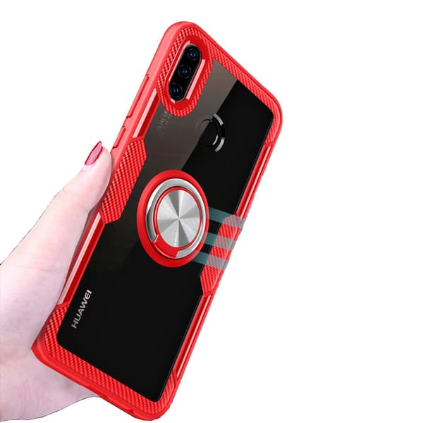 Skyddande Skal med Ringhållare - Huawei P30 Lite