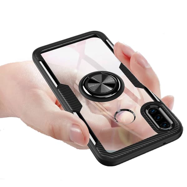 Skyddande Skal med Ringhållare - Huawei P30 Lite