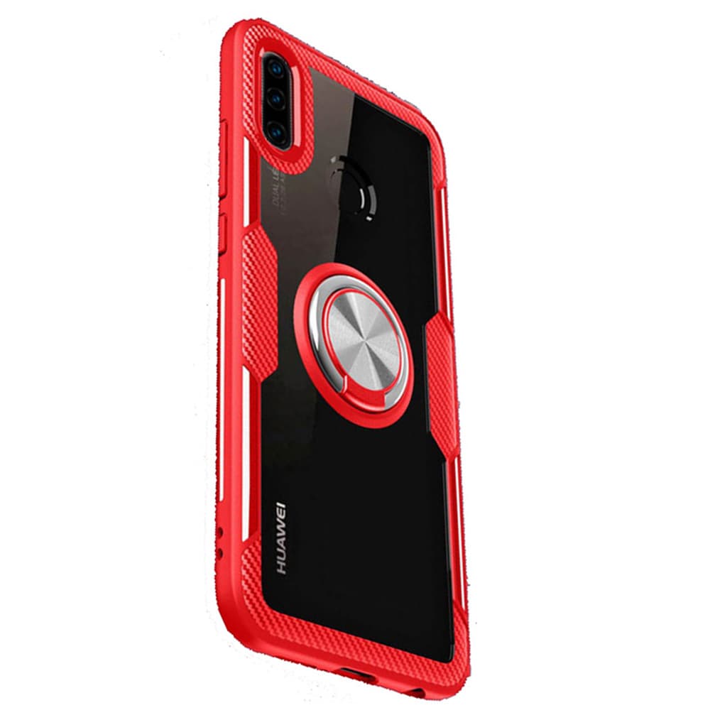 Praktiskt Skal med Ringhållare - Huawei P30 Lite