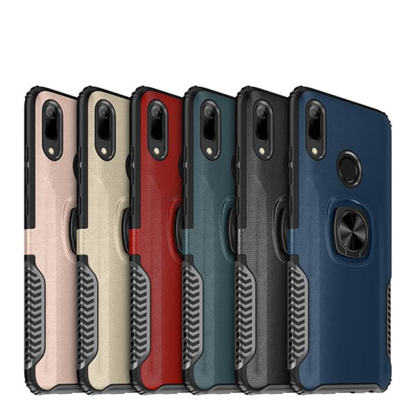 Elegant Leman Skal med Ringhållare - Huawei Y6 2019