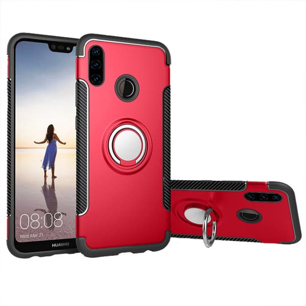 Huawei P30 Lite - Stötdämpande Skal med Ringhållare (FLOVEME)