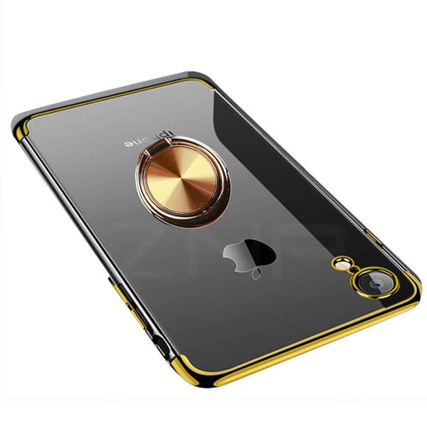 iPhone XR - Robust Silikonskal med Ringhållare (FLOVEME)