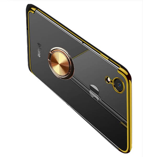 iPhone XR - Robust Silikonskal med Ringhållare (FLOVEME)