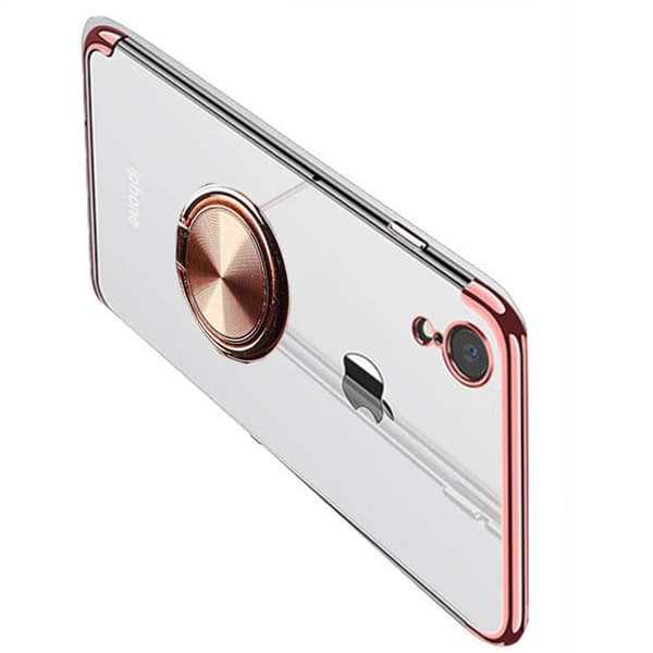 iPhone XR - Robust Silikonskal med Ringhållare (FLOVEME)